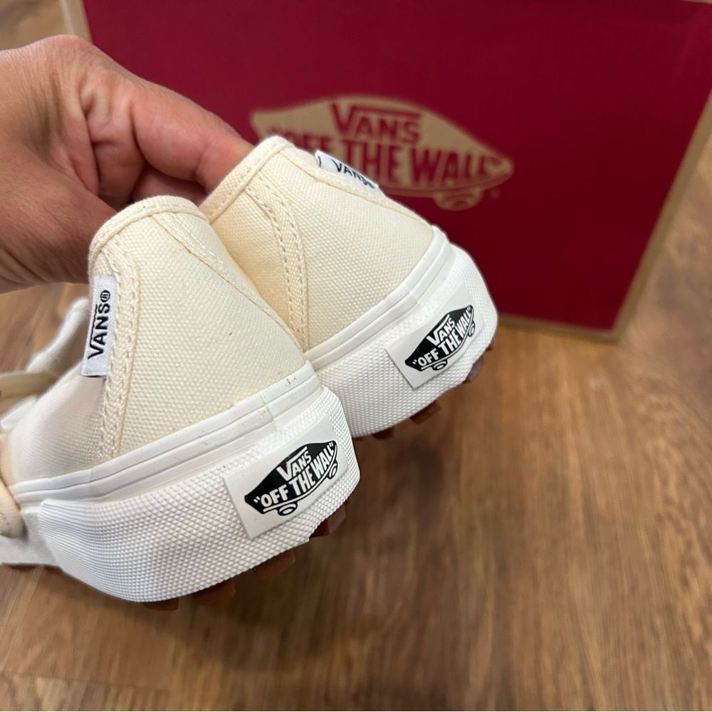 VANS Mary Jane beige cream shoes sneakers women’s 7.5 new - Picture 4 of 7
